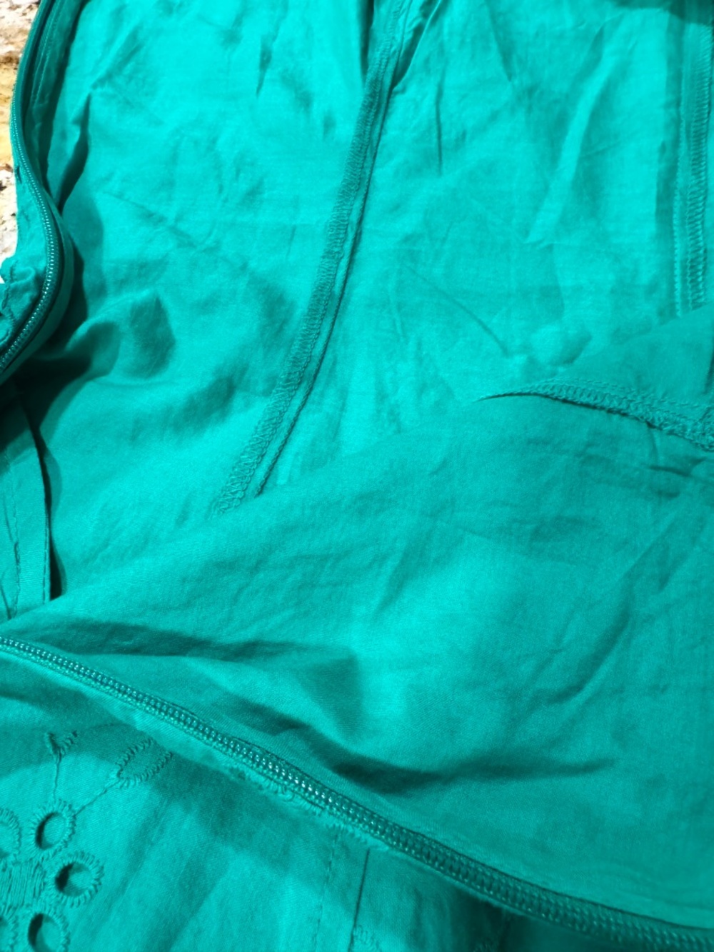 ***J Crew Factory NWT GREEN COTTON midi dress*** - Picture 9 of 15